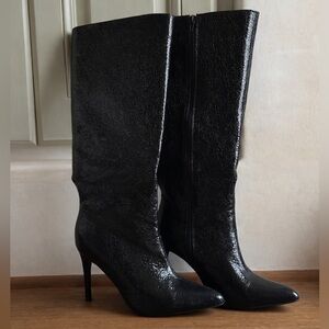 Elegant Black Knee-High Boots